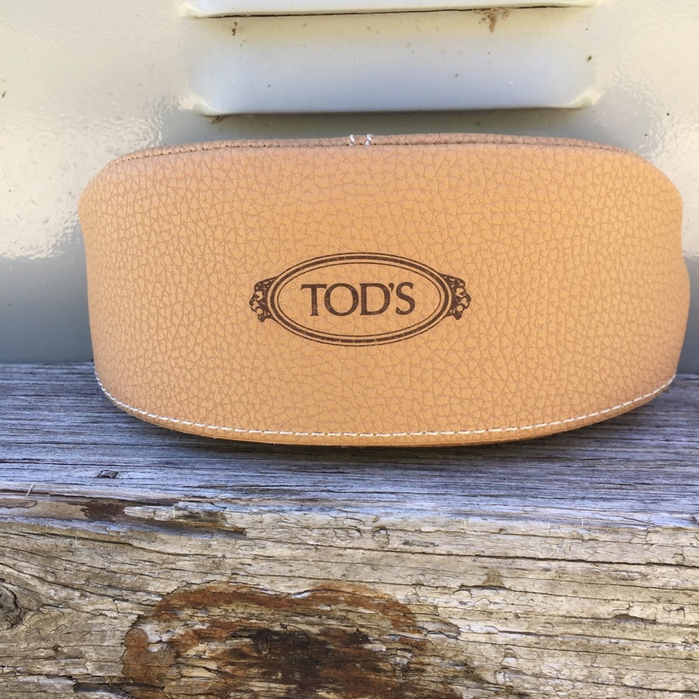 Tod’s Faux Leather Hard Sunglass Case